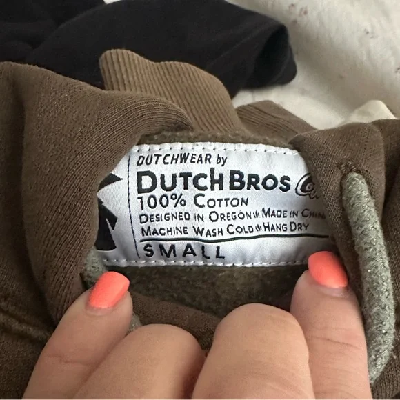 Dutch Bros Women’s SMALL Brown Oregon Hoodie RARE “The Beaver State” DB … - Picture 7 of 14